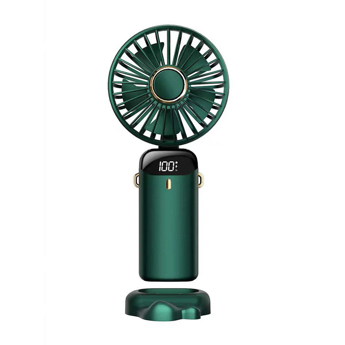 Mini Handheld Fan, Portable Personal Fan Hanging Neck Fan W/5 Speed Adjustable Fan