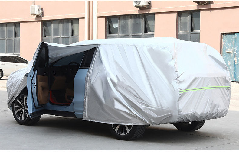 DuPont Oxford Size #2M Silver Weatherproof Car Cover