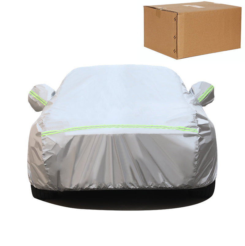 DuPont Oxford Size #YXL Silver Weatherproof Car Cover