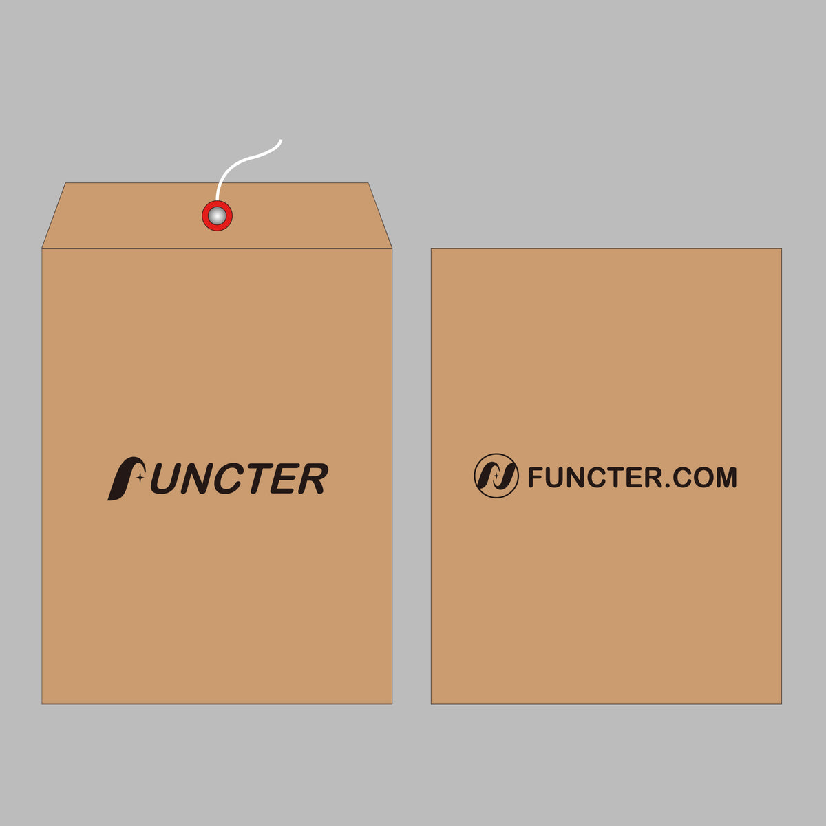 10" x 13" 200 G Kraft Paper Envelope W/ String Cover