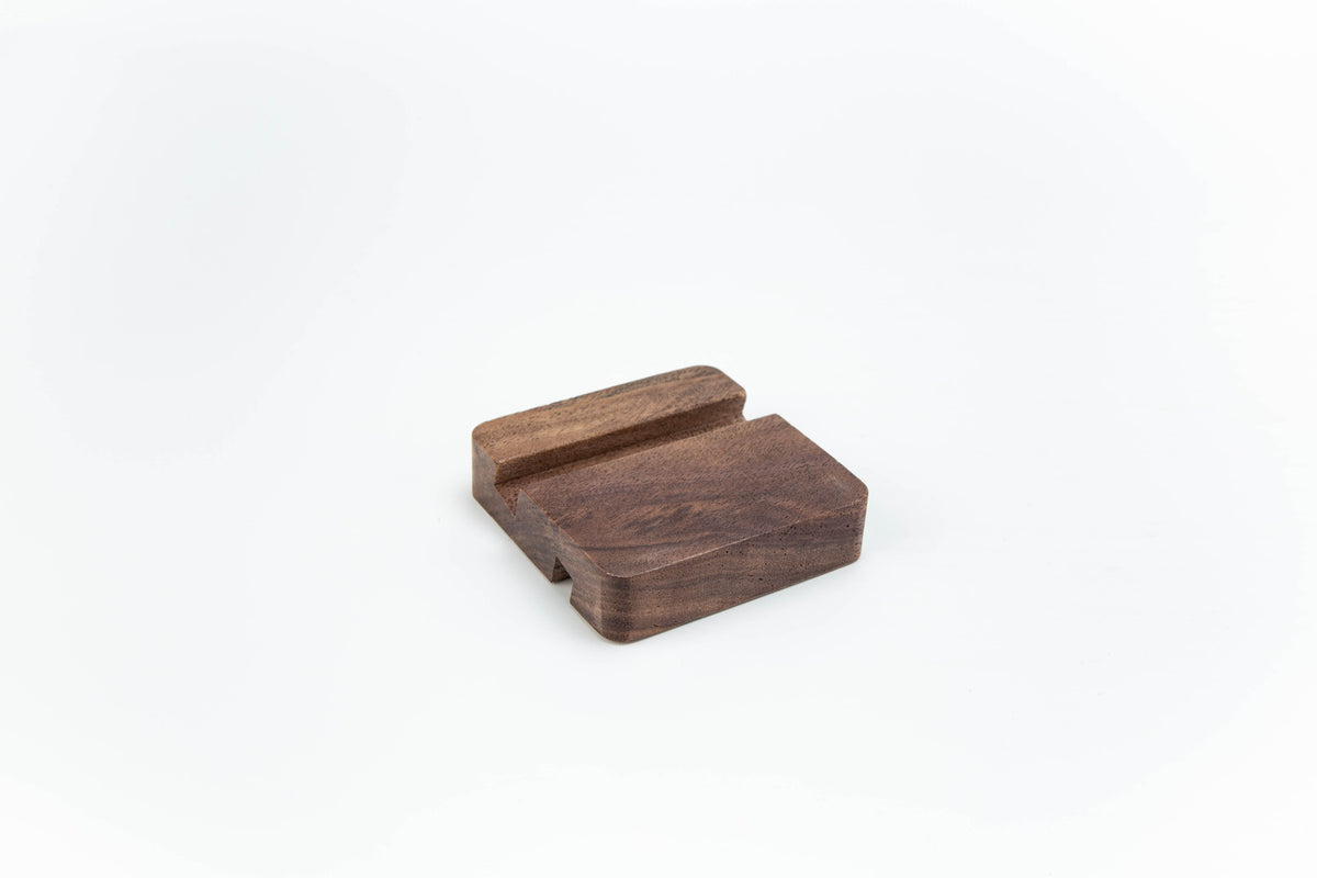 #882 Black Walnut Wood Double Side Using Phone Stand