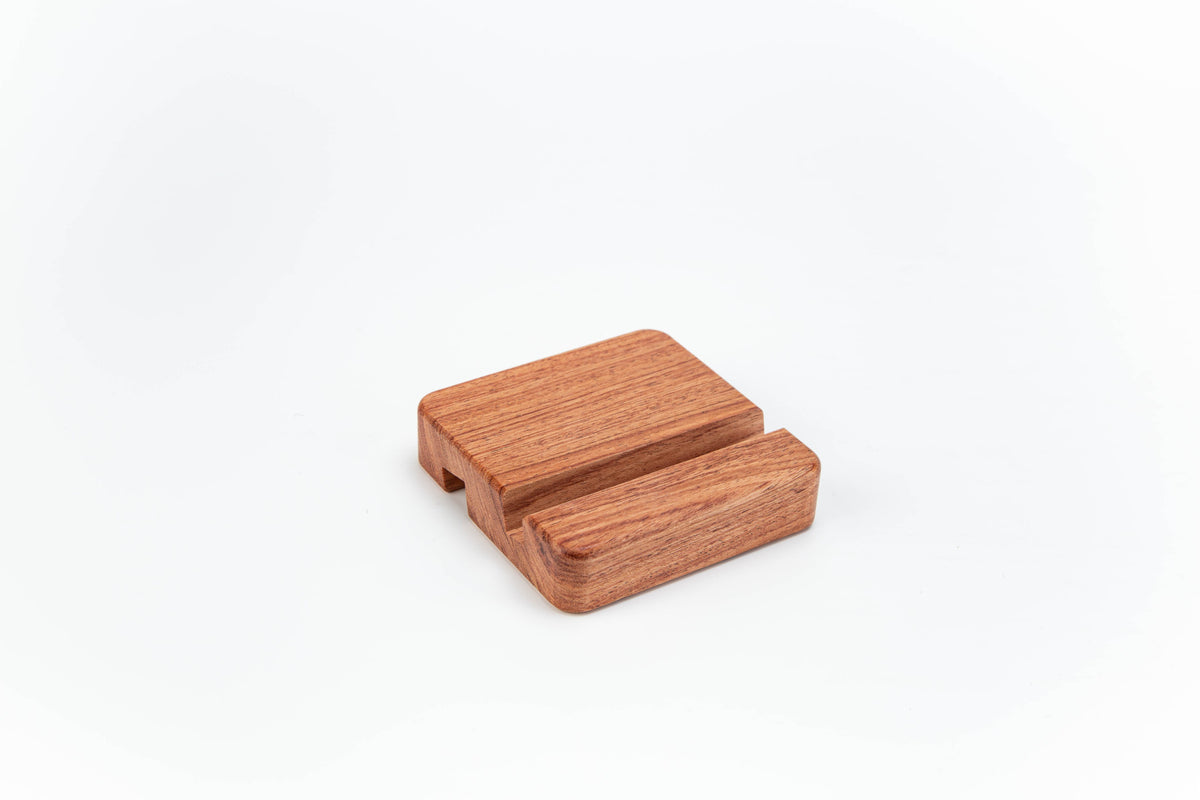 #882 Rosewood Cuboid Shape Double Side Using Phone Stand