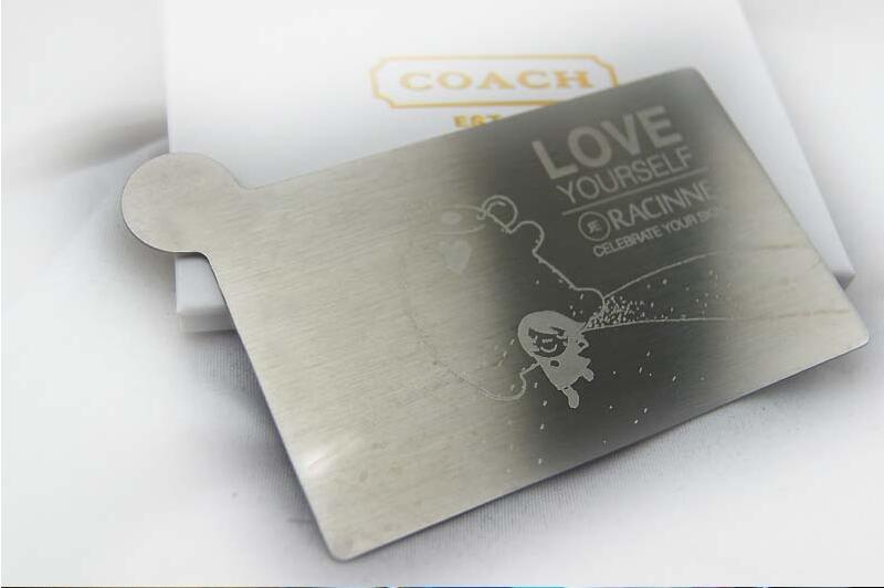 Square Stainless Steel Cosmetic Mirror w/PU Cover