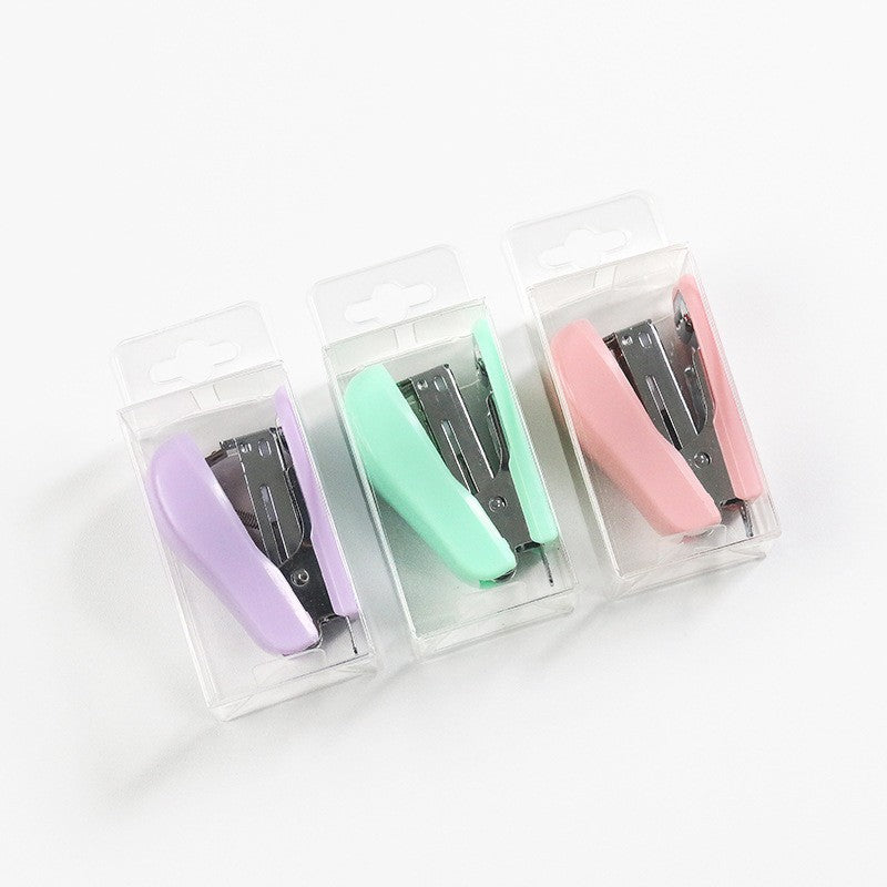 Mini Macaron Color Multifunctional Handheld Stapler