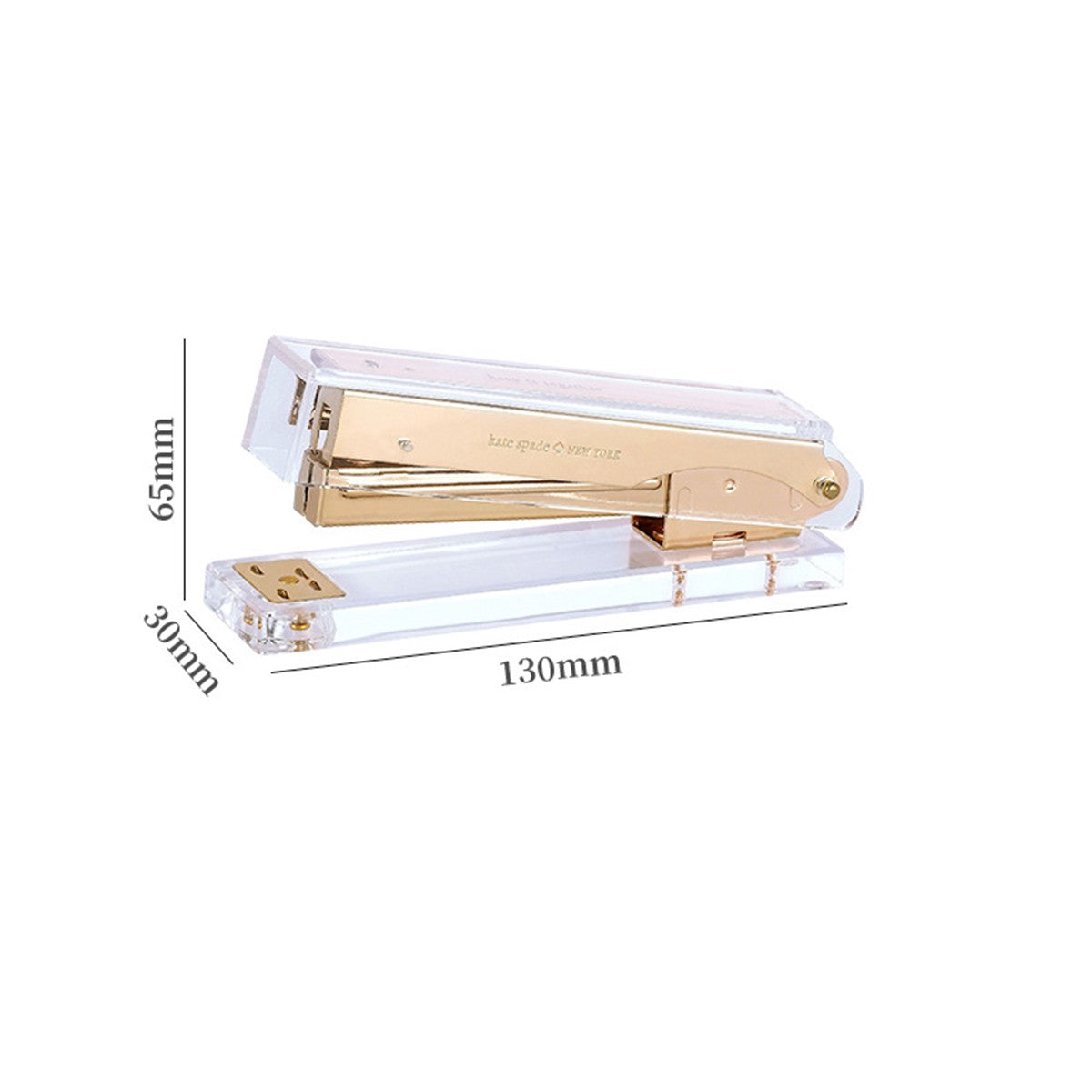 Transparent Acrylic Office Using Handheld Stapler 5.12"