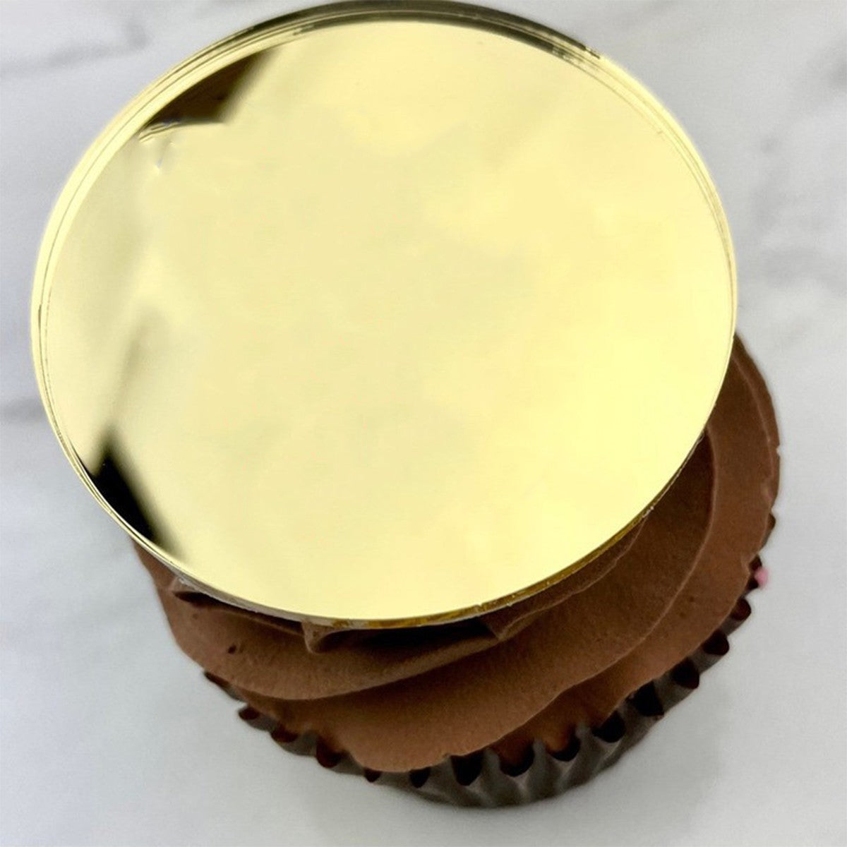 Round Shape Acrylic Insert For Cookies Cake Decoration Cake Topper