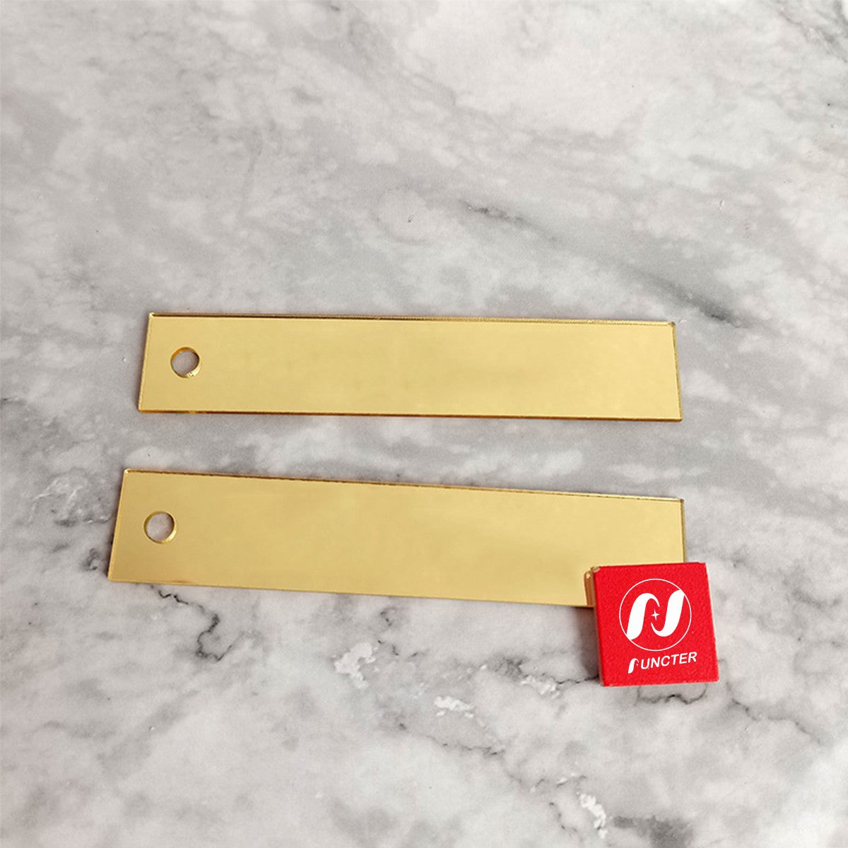 Square Acrylic Name Card Cake Topper Holiday Pendant