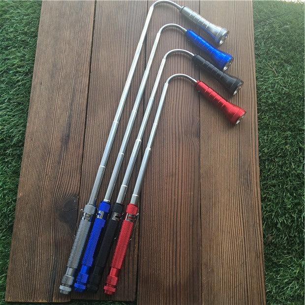 24" Flexible Magnetic Inspection Light W/ Telescopic Tube For Vehicle Repairing