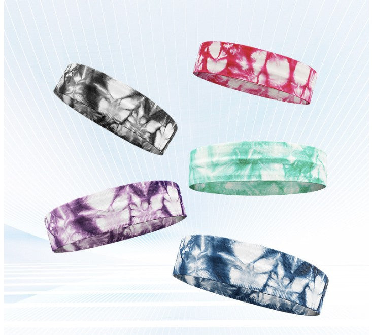 W/ Double Non-slip tape High Elastic Sweat Absorbing Headband