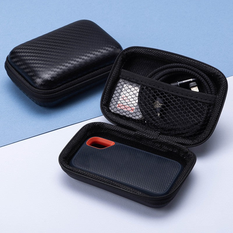 Polka Dot Surface Digital Accessories Zipper Storage Pouch