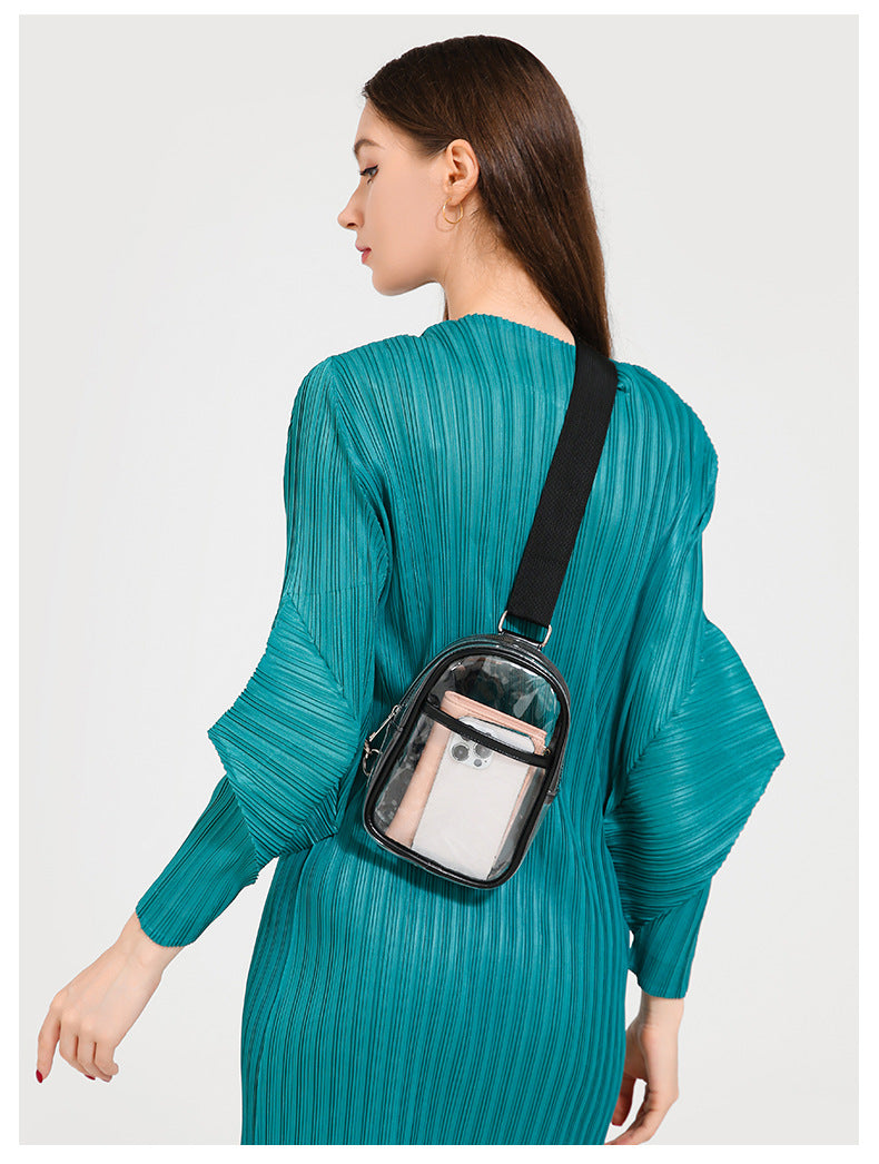 Clear PVC Transparent Crossbody Bag Backpack