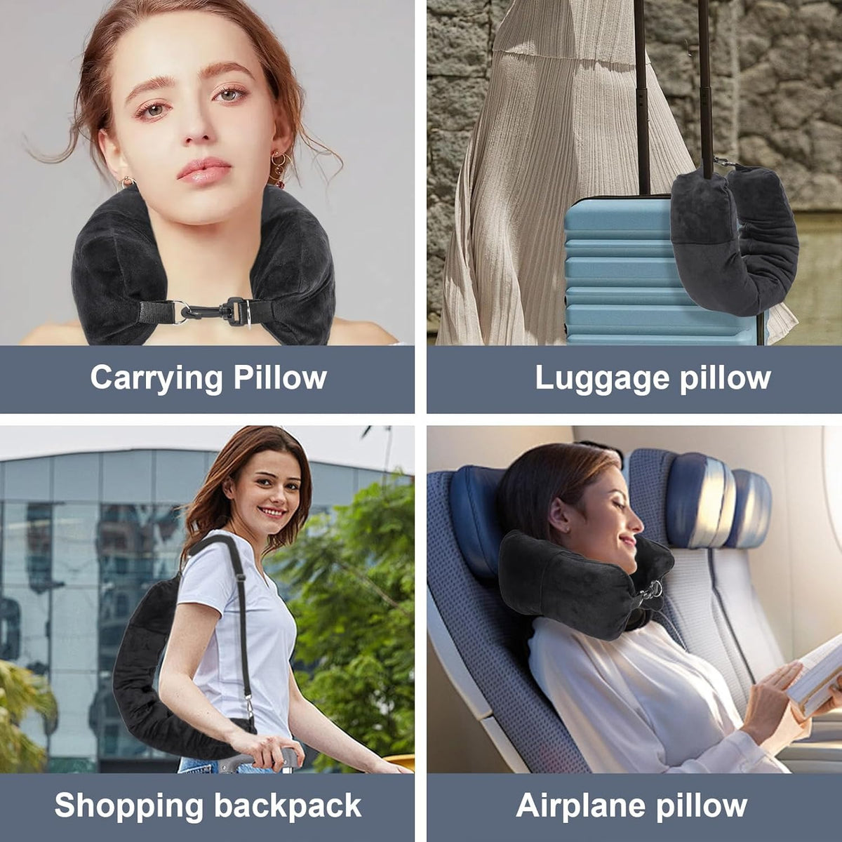 Portable Travel Neck Pillow Cover Only Unfilled