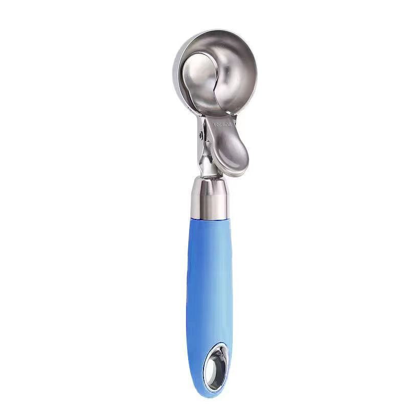 304 Stainless Steel Ice Cream Scoop with Trigger Release Heavy Duty Ice Ball Maker