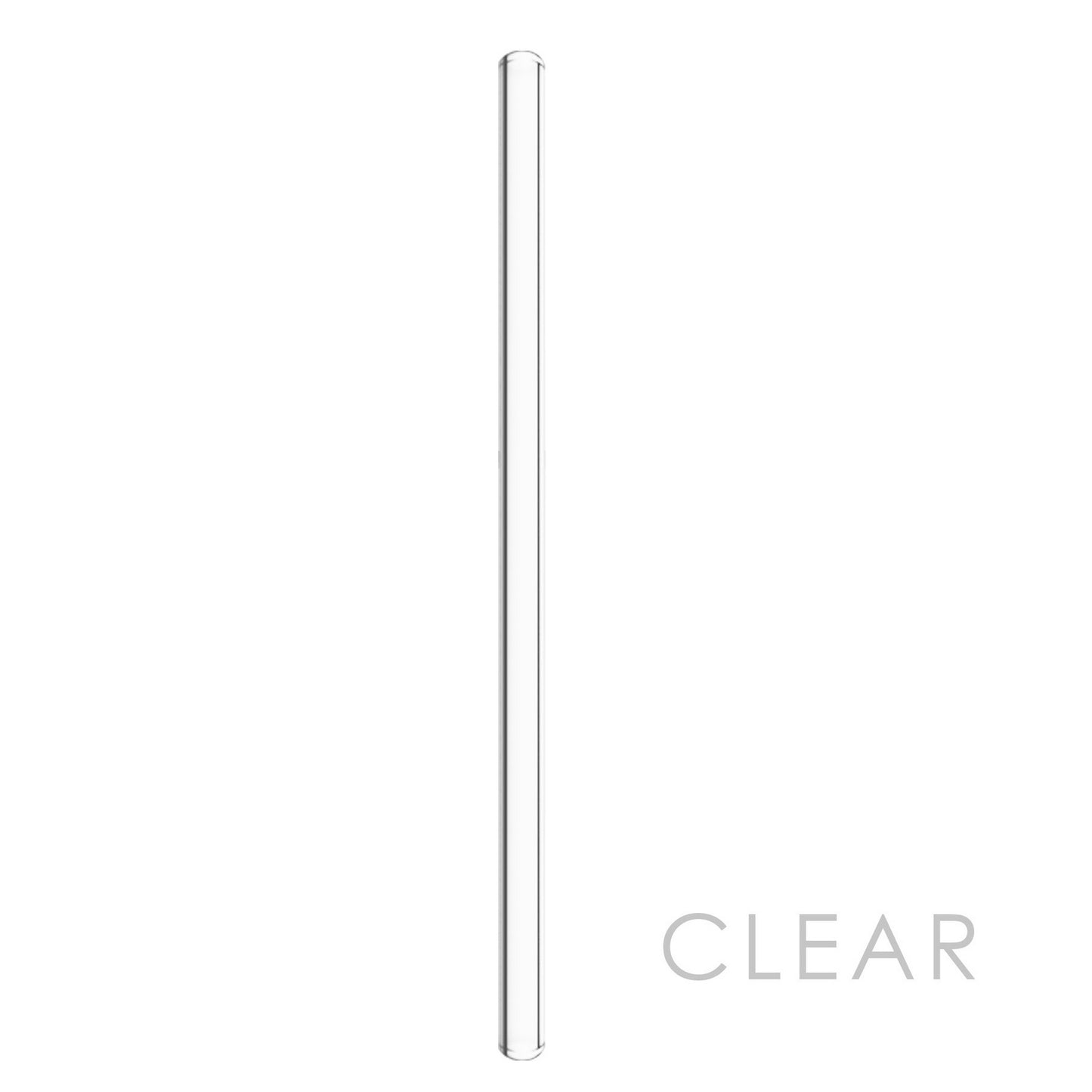 Clear Glass Straw W/Custom Bamboo Tube And Brush