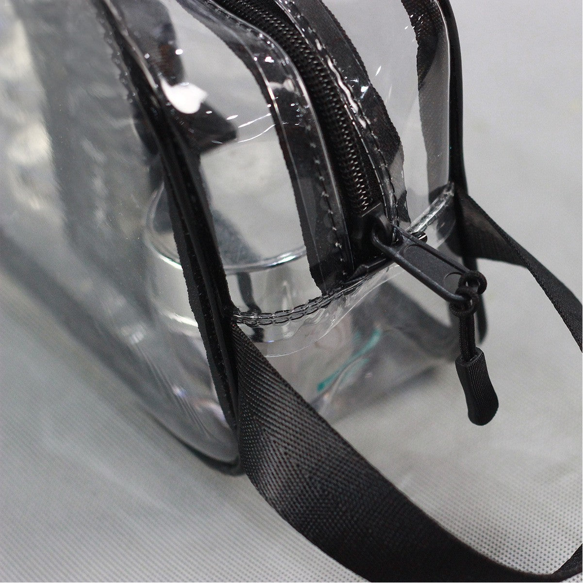 PVC Zippered Toiletry Makeup Bag Handle Bag