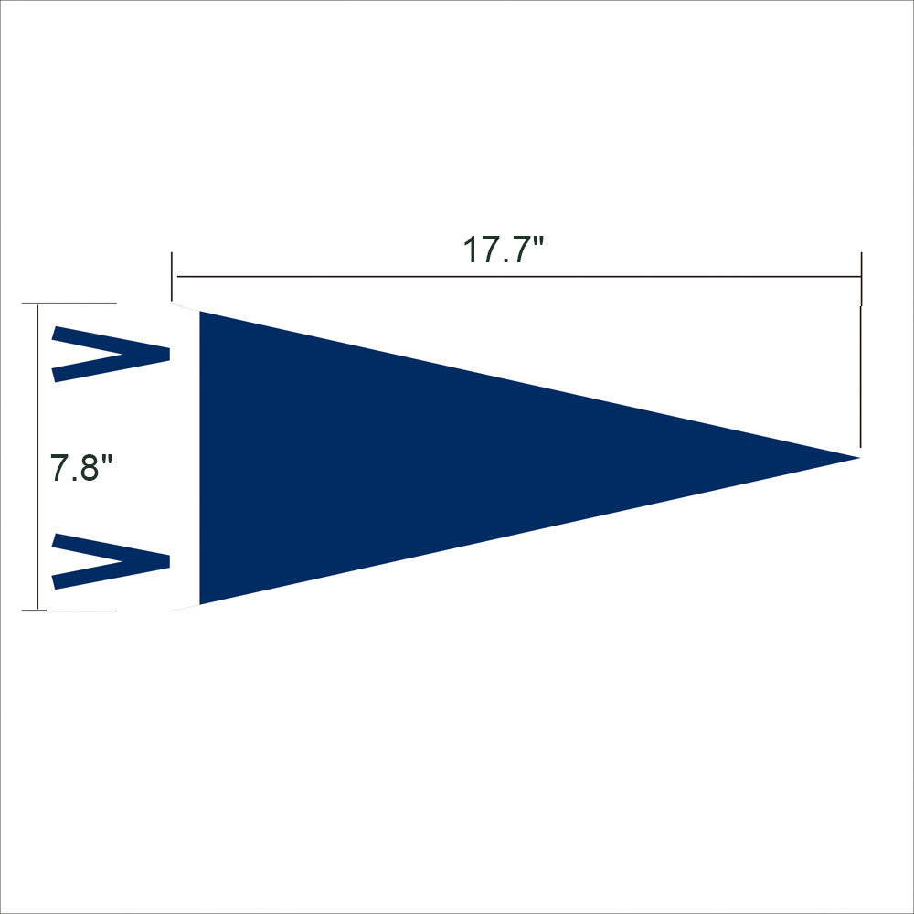Custom Full Colored Felt Football Pennant Sport Pennant Flag