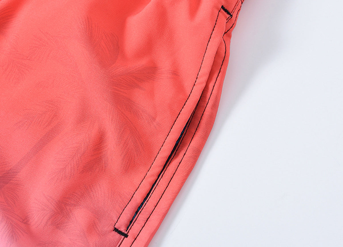Beach Shorts With Side Pockets and Back Pocket