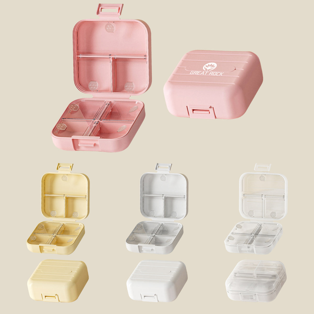 PP Material Jewellery Storage Box With Individual Clasp Design/Small Size