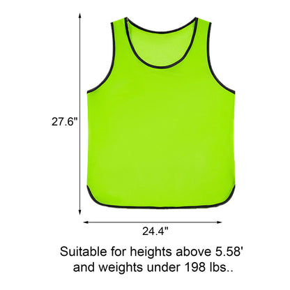 Custom Mesh Polyester Scrimmage Practice Pinnie Soccer Bib for Adult-Size L
