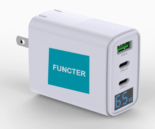 3-Port 65W Wall Charger W/FCC Certification