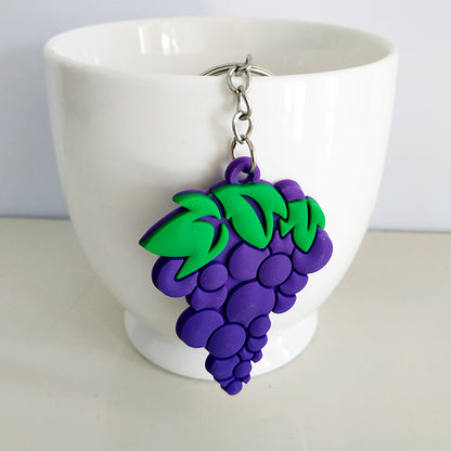 Custom 3D Raised Shaped Soft Touch PVC Keychain - Two Sides Printing
