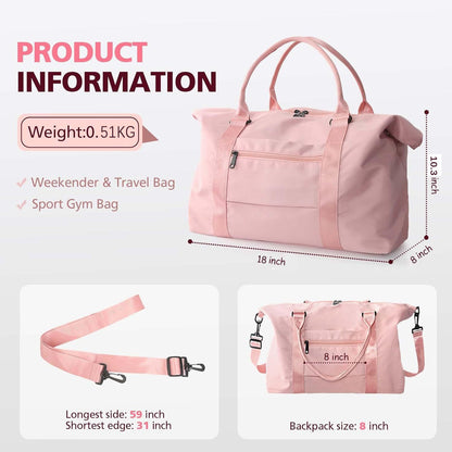 Large Capacity Travel Duffel Bag Sport Tote Bag Gym Bag