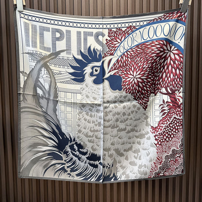 Custom 23.6" x 23.6" 100% Silk Square Scarf Mulberry Twill Silk Scarf