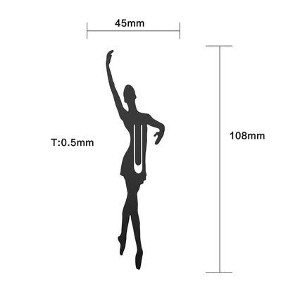 Ballet Dancer Shape Bookmark For Book Lovers