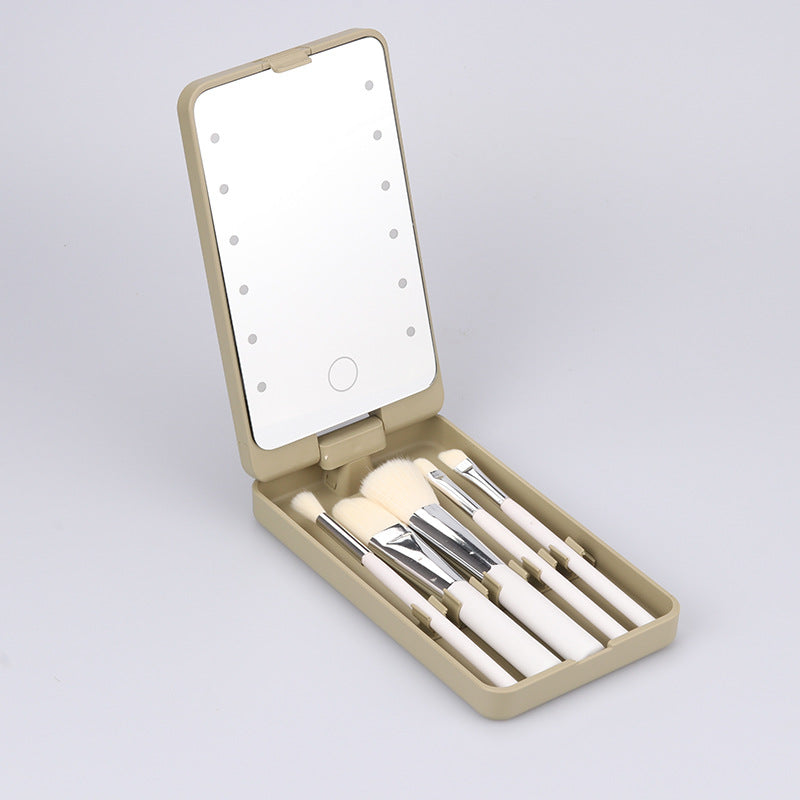 Portable Folding LED Make-up Mirror Box