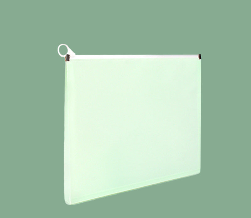 Colorful Zip Plastic Envelopes A4 Zipper Document Folder Letter File Folders Expanding Envelope