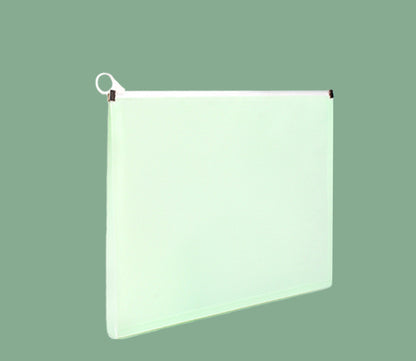 Colorful Zip Plastic Envelopes A4 Zipper Document Folder Letter File Folders Expanding Envelope