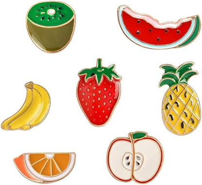 Custom Fruits Foods Shaped Cute Enamel Lapel Pin Brooch Pin Badge for Clothing Bags Backpacks Jacket
