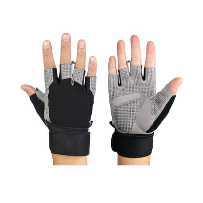 Gym Gloves Training Half Finger Gloves for Man & Woman with Cushion Pad Wrister