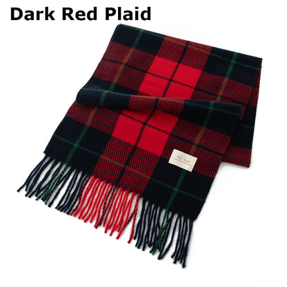 79'' Polyester Tartan Scarf Warm Autumn Winter Scarf Fringed Scarf - Woven Label