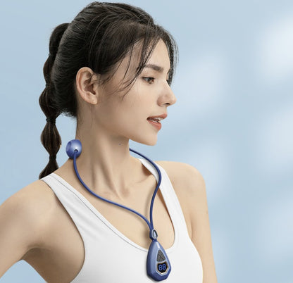 Lanyard Controlled Electric Pulse Neck Massager