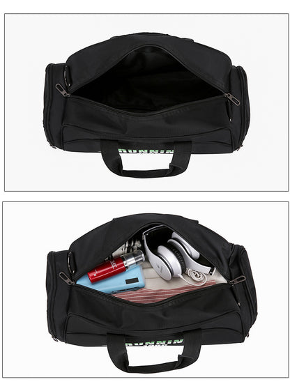 Wet and Dry Separated Nylon Tote Bag Swimming Bag Gym Bag for Beach/Fitness/Travel(Size M)
