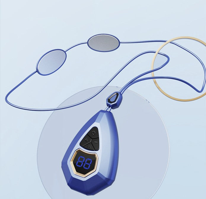 Lanyard Controlled Electric Pulse Neck Massager