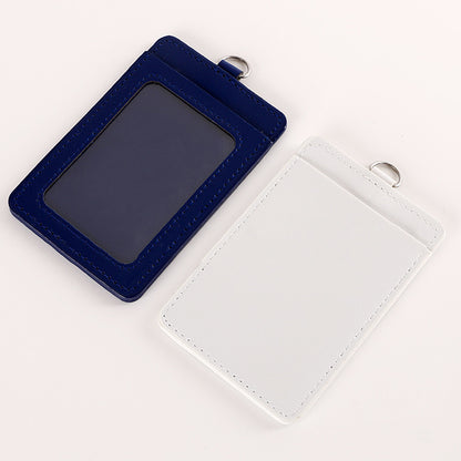 PU Leather Badge Holder w/Lanyard