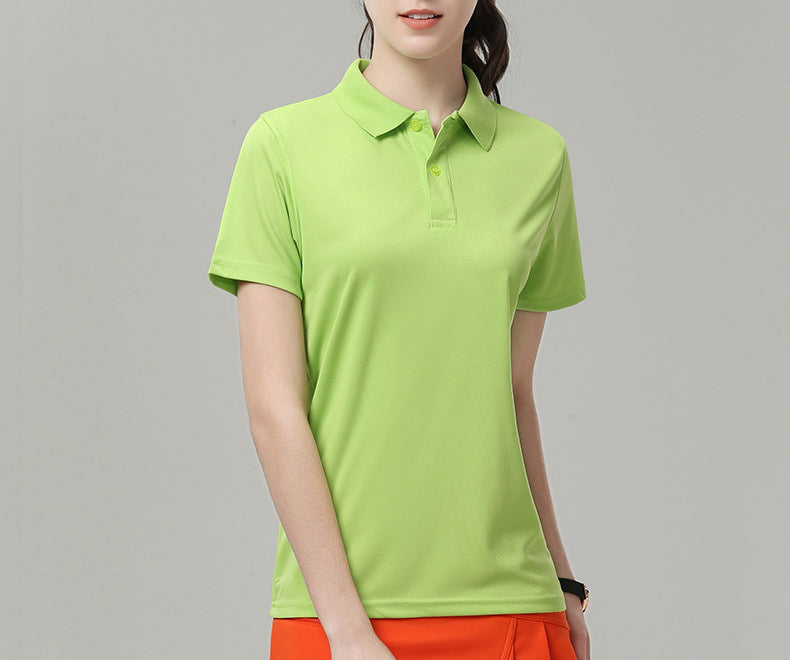 Women's 6 oz. Regular-fit Short-Sleeve Polyester Lapel Polo Shirt