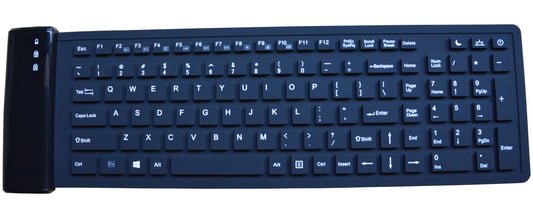 107 Keys Portable Wireless Silicone Keyboard