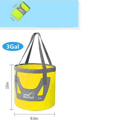 Collapsible Bucket with Handle 3 Gallon Portable Folding Bucket ( 12L )