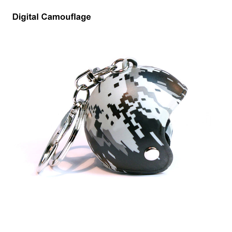 Custom Camouflage Motorcycle Helmet Keychain Phone Pendant Bag Keyring Bag Pendant Charm Accessories