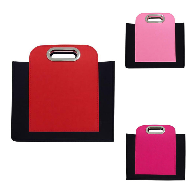 223g 3mm Thick Felt Tote Bag, Durable Chemical Fiber Felt Handbag