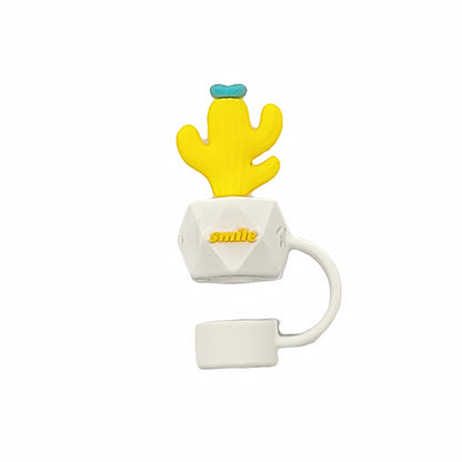 Cactus Shape Silicone Straw Covers Cap