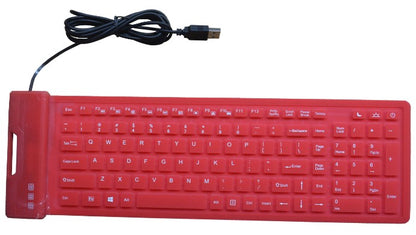 107 Keys Portable USB Silicone Keyboard