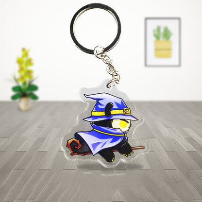 Custom Any Shaped Acrylic Cartoon Keychain for Two Sides Printing