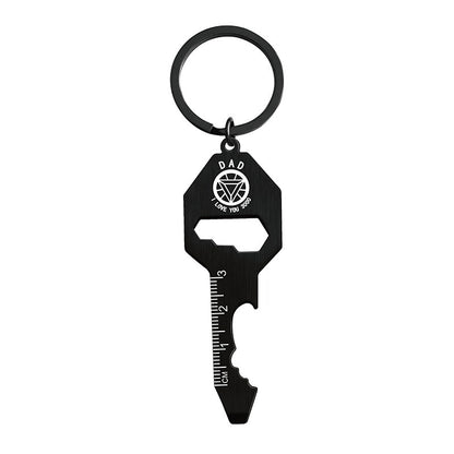 Multifunctional Key Shaped Bottle Opener Keychain #5