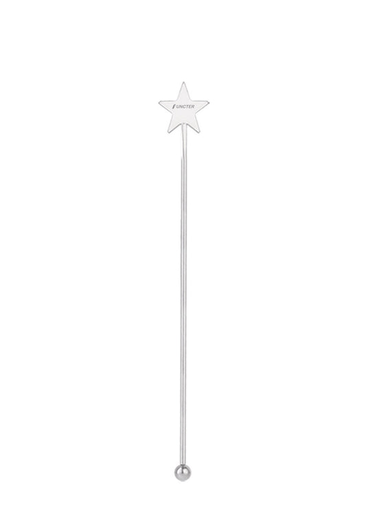 Stainless Steel Star Shape Handle Beverage Stirrer
