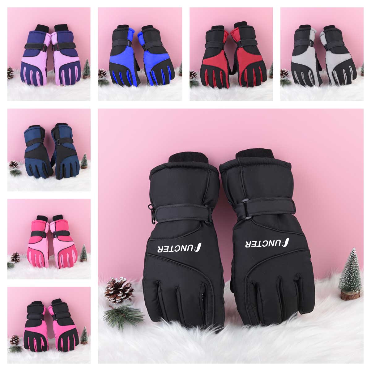 Ski Gloves Warm Waterproof Touchscreen Gloves