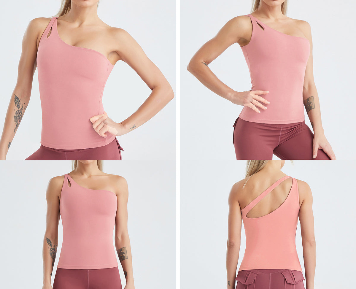 Women's Yoga Sports Bra Strappy Bralette Bra Short Sleeve Yoga Athletic Shirt(Model D)